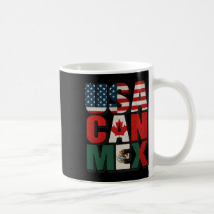 Usa Can Mex Flagge Fußball Nordamerika Footbyll Fa Kaffeetasse