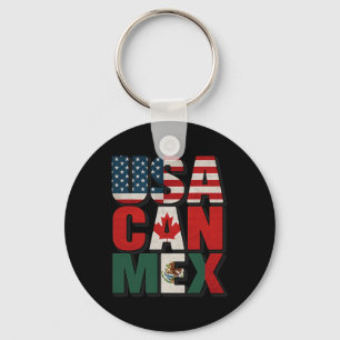 Usa Can Mex Flagge Fußball Nordamerika Footbyll Fa Schlüsselanhänger