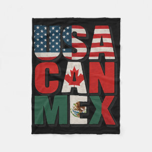 Usa Can Mex Flagge Fußball Nordamerika Fußb Fan A Fleecedecke