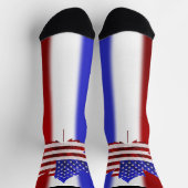 USA Canada Socks Custom US Canada Crew Socks Socken (Oben)
