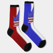 USA Canada Socks Custom US Canada Crew Socks Socken (Rechts)