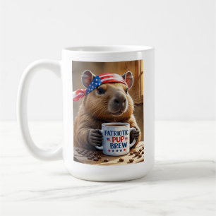 USA Capybara Barista - 'Patriotic Brew' Coffee Cup Kaffeetasse
