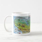 USA-Cartoon-Karte Kaffeetasse (Links)