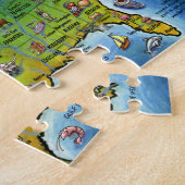 USA-Cartoon-Karten-Puzzlespiel Puzzle (Seite)