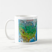 USA Cartoon Map Kaffeetasse (Links)