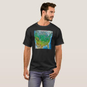 USA Cartoon Map T-Shirt (Vorne ganz)