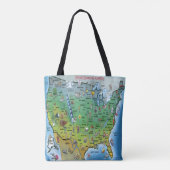 USA Cartoon Map Tasche (Rückseite)