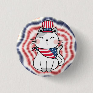 USA Cat Button - Kinderlose Katze Ladys - 5 von 5