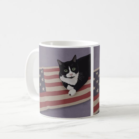 USA Cat Kaffeetasse (Vorderseite Links)