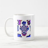 USA Celebration: Lieblicher Spaß Text Dynamic Art Kaffeetasse (Links)