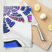 USA Celebration: Lieblicher Spaß Text Dynamic Art Küchentuch (Viertel Falte)