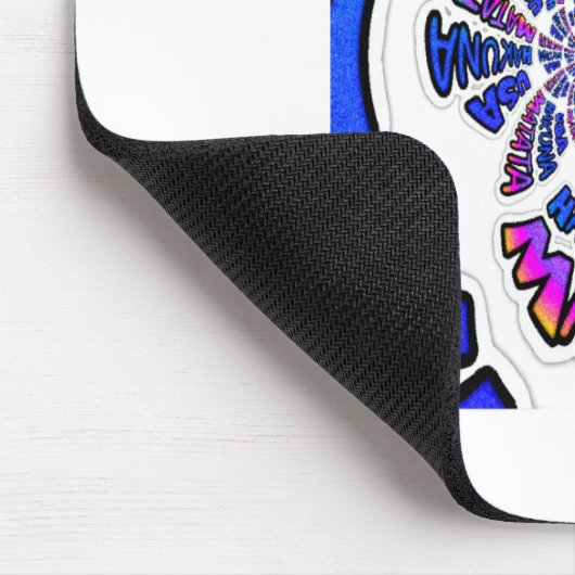 USA Celebration: Lieblicher Spaß Text Dynamic Art Mousepad (Ecke)