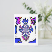 USA Celebration: Lieblicher Spaß Text Dynamic Art Postkarte (Stehend Vorderseite)