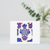 USA Celebration: Lieblicher Spaß Text Dynamic Art Postkarte (Stehend Vorderseite)