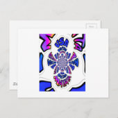 USA Celebration: Lieblicher Spaß Text Dynamic Art Postkarte (Vorne/Hinten)