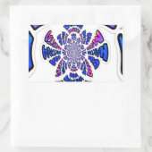 USA Celebration: Lieblicher Spaß Text Dynamic Art Rechteckiger Aufkleber (Tasche)