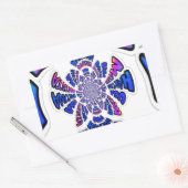 USA Celebration: Lieblicher Spaß Text Dynamic Art Rechteckiger Aufkleber (Umschlag)