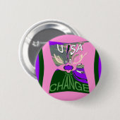 USA Change Art Print Button (Vorne & Hinten)