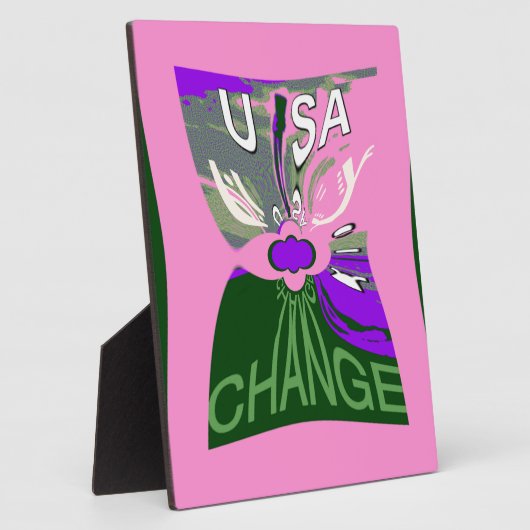 USA Change Art Print Fotoplatte (Seite)