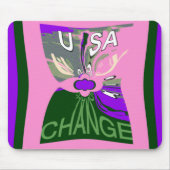 USA Change Art Print Mousepad (Vorne)