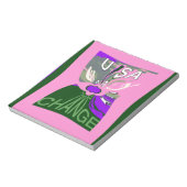 USA Change Art Print Notizblock (Rotiert)