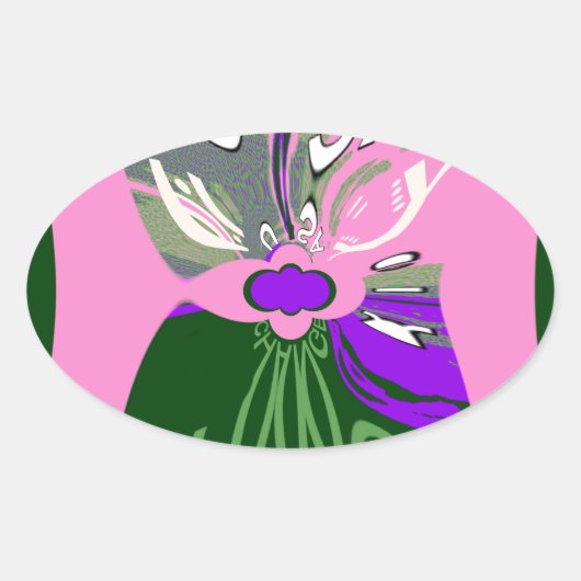 USA Change Art Print Ovaler Aufkleber (Vorderseite)