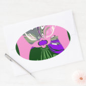 USA Change Art Print Ovaler Aufkleber (Umschlag)