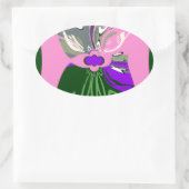 USA Change Art Print Ovaler Aufkleber (Tasche)