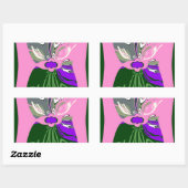 USA Change Art Print Rechteckiger Aufkleber (Blatt)