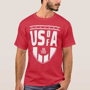USA Cheer Black US A Fan T-Shirt