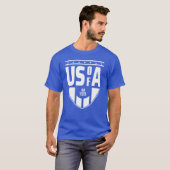 USA Cheer Royal Blue US A Fan T-Shirt (Vorne ganz)