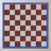 USA Chess Board Poster (Vorne)