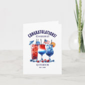 USA Citizenship Herzlichen Glückwunsch American Ca Dankeskarte (Vorderseite)