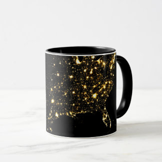 USA City Lights - Nacht Tasse