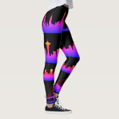 USA City Skylines Neonight Nightlife Leggings (Rechts)