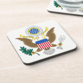 USA Coat of Arms Coastercn Getränkeuntersetzer (Linke Seite)