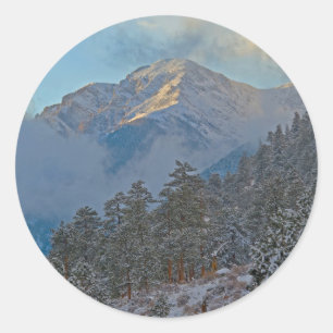 USA, Colorado, Berge in Estes Park Runder Aufkleber