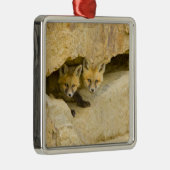 USA, Colorado, Breckenridge. Neuartiger Rotfuchs Ornament Aus Metall (Rechts)