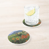 USA, Colorado, Crested Butte. Pflaumen und Lupine Sandstein Untersetzer (Seite)