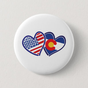 USA-Colorado-Flag-Herz Button
