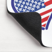 USA-Colorado-Flag-Herz Mousepad (Ecke)