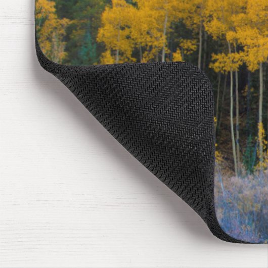 USA, Colorado. Hellgelbe Aspekte in Rockies Mousepad (Ecke)