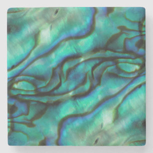 USA, Colorado, Lafayette. Abalone-Schalen-Montage Steinuntersetzer