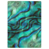 USA, Colorado, Lafayette. Muschel Abalone Klemmbrett (Rückseite)