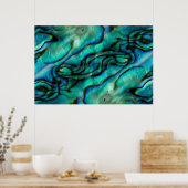 USA, Colorado, Lafayette. Muschel Abalone Poster (Küche)