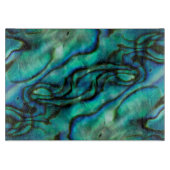 USA, Colorado, Lafayette. Muschel Abalone Schneidebrett (Vorderseite)