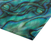 USA, Colorado, Lafayette. Muschel Abalone Schneidebrett (Ecke)
