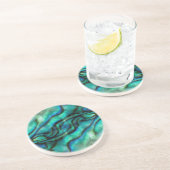 USA, Colorado, Lafayette. Muschel Abalone Untersetzer (Seite)