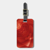 USA, Colorado, Lafayette. Rote Rose Gepäckanhänger (Vorderseite vertikal)