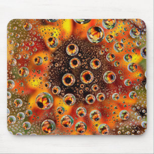 USA, Colorado, Lafayette. Wasserblasen auf Glas 1 Mousepad